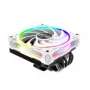 CPU chladič Akasa SOHO H6L RGB biely – Low-Profile chladič s RGB ventilátorom, kompatibilný s kompaktnými systémami Mini-ITX