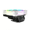 CPU chladič Akasa SOHO H6L RGB biely – Low-Profile chladič s RGB ventilátorom, kompatibilný s kompaktnými systémami Mini-ITX
