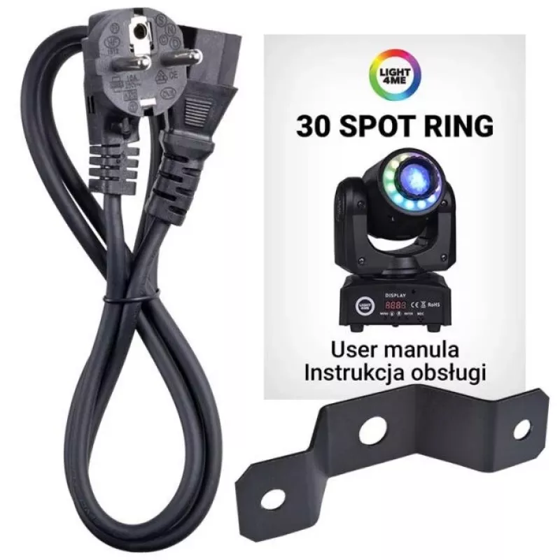 LIGHT4ME 30 SPOT RING - moving-head LED reflektor, 30 W
