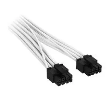 Corsair Premium-Sleeved 2x 8-Pin na 12V-2x6 kábel, pre Type-5 napájací zdroj – biela