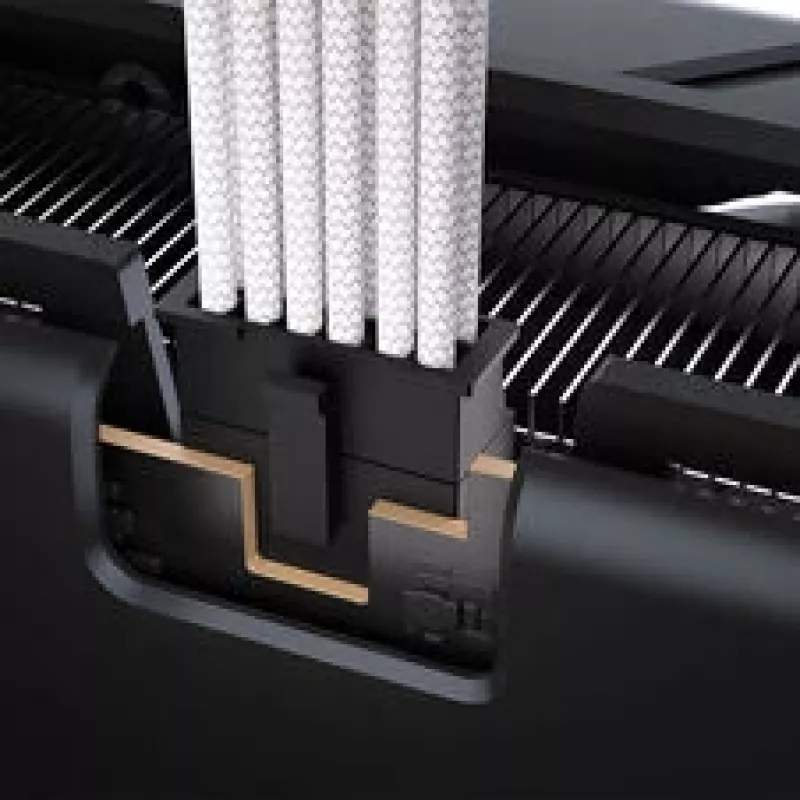 Corsair Premium-Sleeved 12V-2x6 na 12V-2x6 kábel, Universal - biely