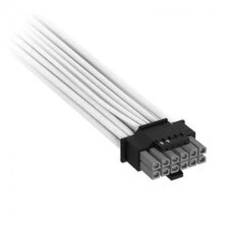 Corsair Premium-Sleeved 12V-2x6 na 12V-2x6 kábel, Universal - biely