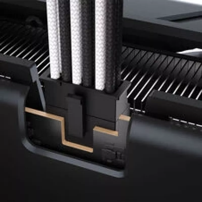 Corsair Premium-Sleeved 12V-2x6 to 12V-2x6-Cable, Universal - čierna/biela