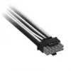 Corsair Premium-Sleeved 12V-2x6 to 12V-2x6-Cable, Universal - čierna/biela