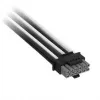 Corsair Premium-Sleeved 12V-2x6 na 2x 6+2-Pin PCIe kábel, Universal – čierna/biela