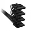 Corsair Premium-Sleeved 4x SATA napájací kábel, pre Type-5 napájací zdroj – čierny