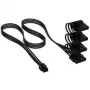 Corsair Premium-Sleeved 4x 4-Pin Molex kábel, pre Type-5 napájací zdroj – čierny
