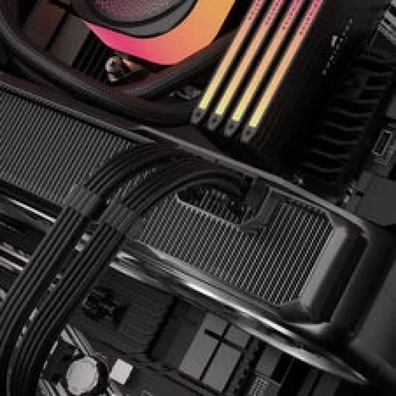 Corsair káblová sada, Type 4, DC kábel Starter Kit, jednotlivo opletený – čierna