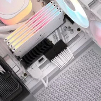 Corsair kábel, Type 4, napájací konektor ATX základnej dosky, 24-pin, 610 mm, jednotlivo opletený – biely