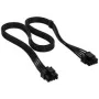 Corsair kábel, Type 4, EPS/ATX12V, 8-pin (4+4), 750 mm, jednotlivo opletený – čierny
