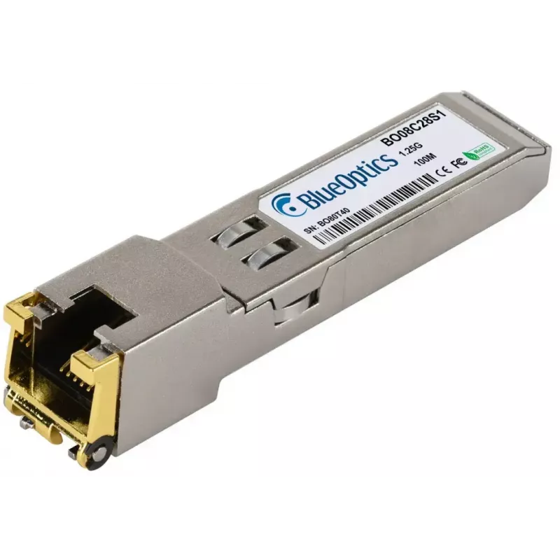 SFP medený transceiver BlueOptics 61494-BO, 1× RJ45, 1250 Mbit/s, 100 m, kompatibilný s Lancom