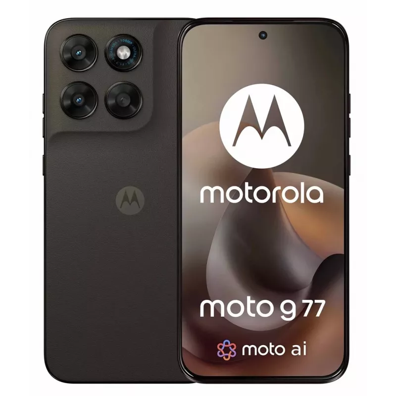 Smartfón Motorola G77 5G — 12GB RAM, 256GB, 6,78 palca 120Hz pOLED, Dimensity 6400, 108+8MP, NFC, IP64