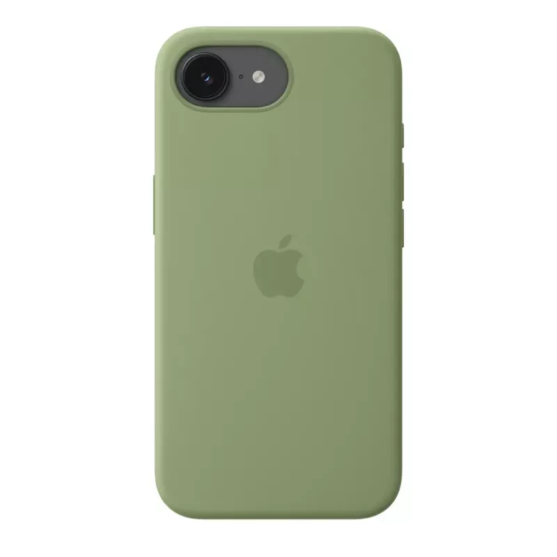 Ochranné silikónové puzdro s MagSafe pre Apple iPhone 17e — Light Moss, vhodné pre 15,5 cm (6,1 palca) obrazovky