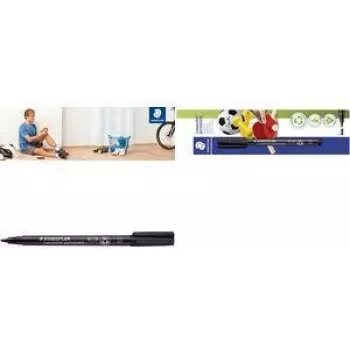 Fixka Staedtler 314-9 BK-1 – permanentný čierny marker, pôvod Nemecko