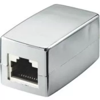 Wentronic Goobay CAT 6 RJ45 konektor samec/spojka – pre 250 MHz siete, tienené (93963)
