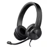 Káblové slúchadlá s mikrofónom DEFENDER tune 150 – čierne, káblový stereo headset