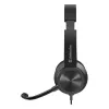 Káblové slúchadlá s mikrofónom DEFENDER tune 150 – čierne, káblový stereo headset