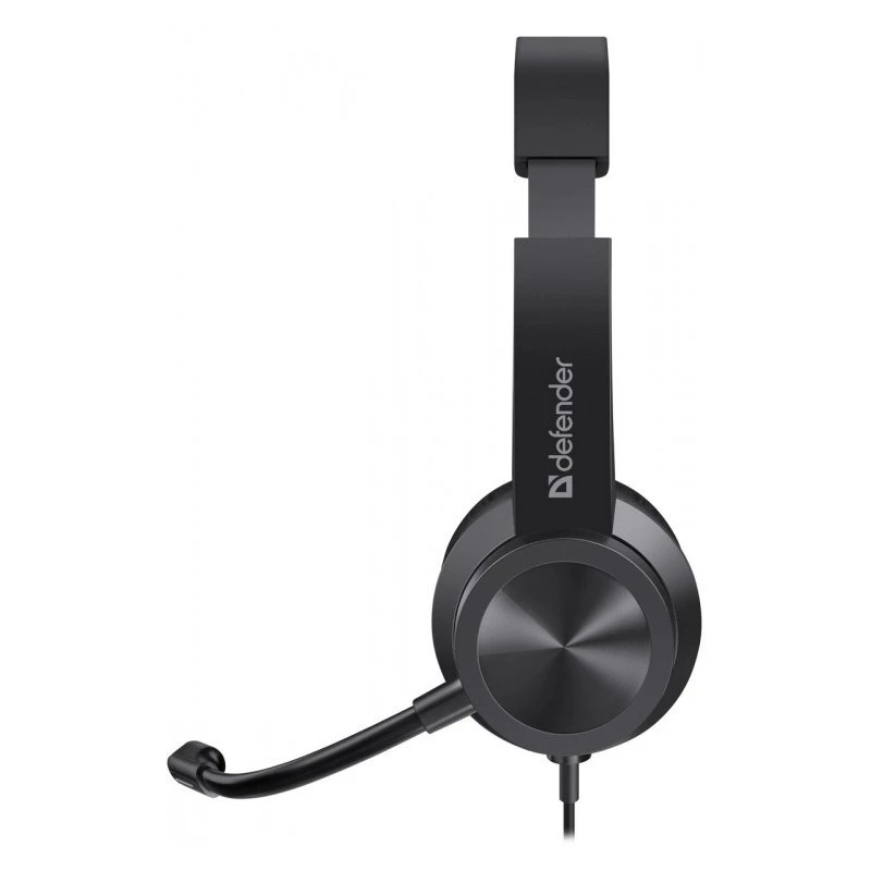 Káblové slúchadlá s mikrofónom DEFENDER tune 150 – čierne, káblový stereo headset