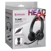 Káblové slúchadlá s mikrofónom DEFENDER tune 150 – čierne, káblový stereo headset