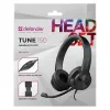 Káblové slúchadlá s mikrofónom DEFENDER tune 150 – čierne, káblový stereo headset