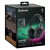 Káblový USB herný headset DEFENDER GOTHIC RGB s mikrofónom, čierny