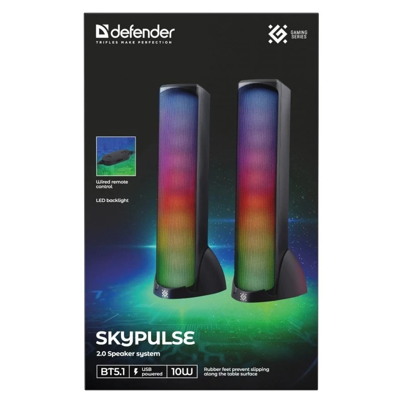 Defender Skypulse 2.0 Reproduktory k PC, 60 W, Bluetooth, RGB