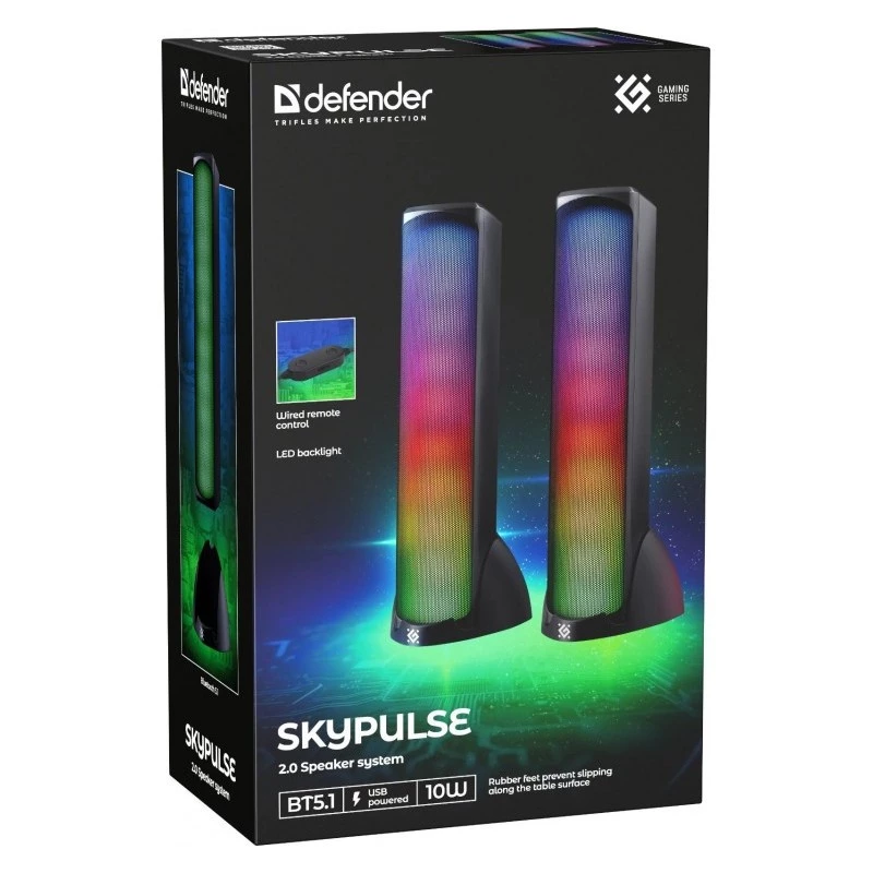 Defender Skypulse 2.0 Reproduktory k PC, 60 W, Bluetooth, RGB