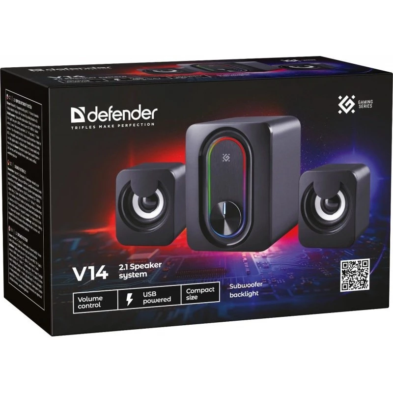 Defender V14 2.1 Reproduktory k PC, 11 W, USB, Bluetooth