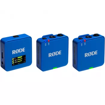 Mikrofón Rode Wireless Go III modrý — kompaktný bezdrôtový lavalierový systém