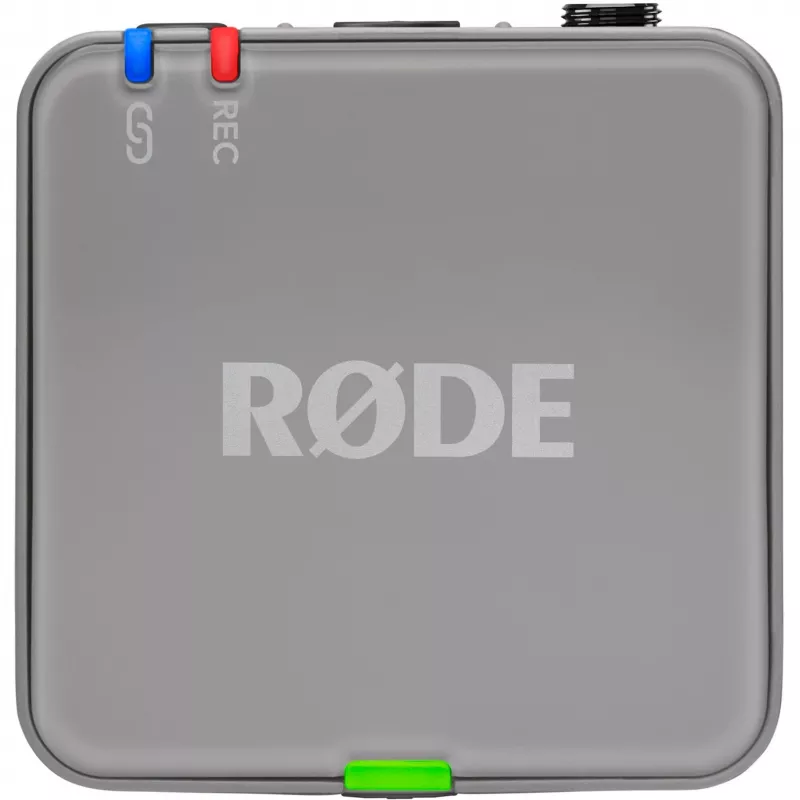 Bezdrôtový mikrofón Rode Wireless GO III sivý — kompaktný dizajn, integrovaná batéria
