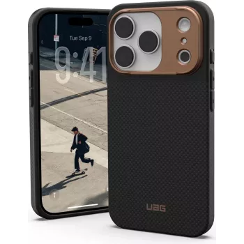 UAG Urban Armor Gear FIBR ARMR MagSafe puzdro | Apple iPhone 17 Pro | Kevlar grafit/bronz | 114555113985 (114555113985)