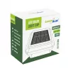 Solárne LED stĺpové svietidlo GreenBlue GB128 WW, 3200K neutrálna biela, kryt, 100x100mm, čierna