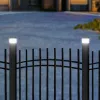 Solárne LED stĺpové svietidlo GreenBlue GB128 WW, 3200K neutrálna biela, kryt, 100x100mm, čierna