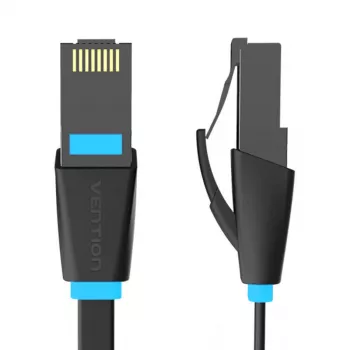 Plochý sieťový kábel UTP CAT6 Vention IBJBI RJ45 Ethernet 1000Mbit/s 3m čierny