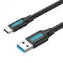 USB 3.0 A na USB-C kábel Vention COZBH 2m čierny PVC