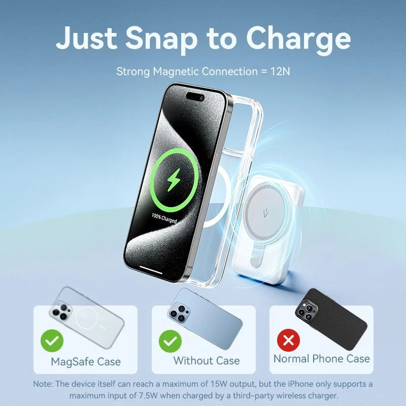 Powerbank Wrl 5000MAH 20W/MAGNETIC čierny FHSB0 Vention