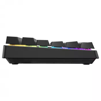 Bezdrôtová herná klávesnica Cherry XTRFY K33 Compact 75 % QWERTZ nemecká USB + RF + Bluetooth RGB čierna