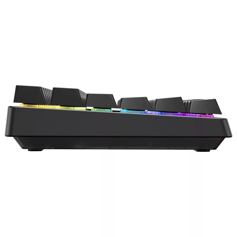Bezdrôtová herná klávesnica Cherry XTRFY K33 Compact 75 % QWERTZ nemecká USB + RF + Bluetooth RGB čierna