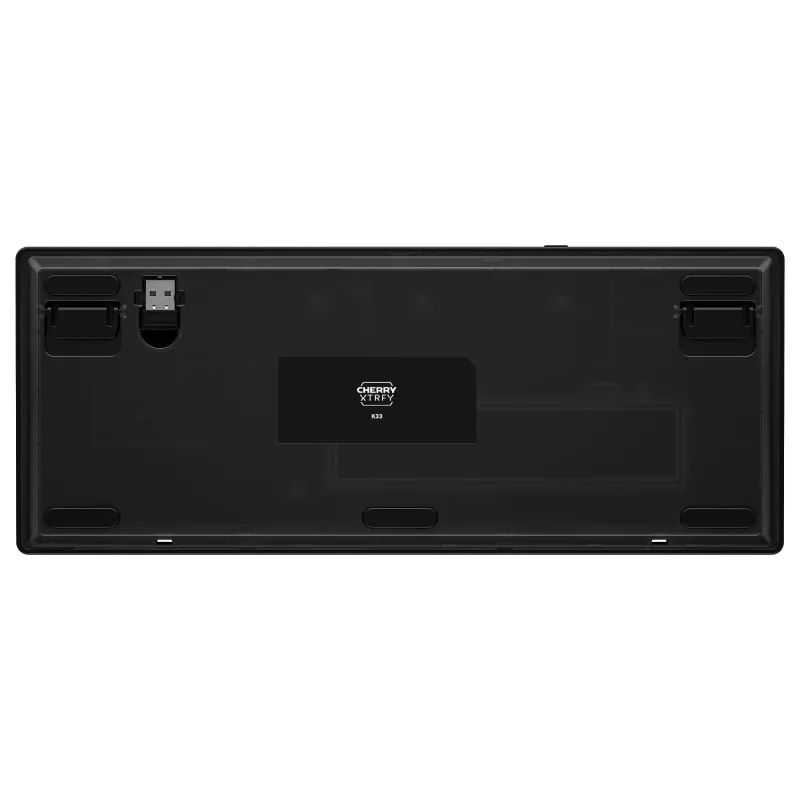 Bezdrôtová herná klávesnica Cherry XTRFY K33 Compact 75 % QWERTZ nemecká USB + RF + Bluetooth RGB čierna