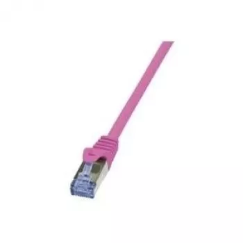 LogiLink PrimeLine - patch kábel - RJ-45 (M) na RJ-45 (M) - 1 m - SFTP, PiMF - CAT 6a - bezhalogénový - ružový