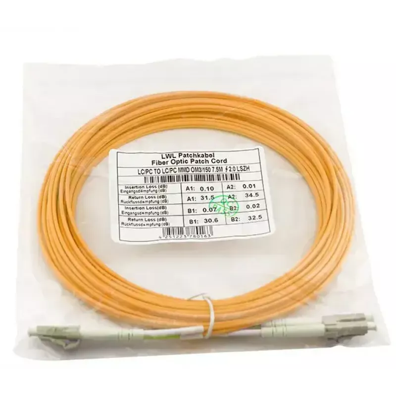 BlueOptics OM2 multimódový optický kábel LC‑LC 10 m oranžový - CAB‑MMF50‑LC‑LC‑10‑BO