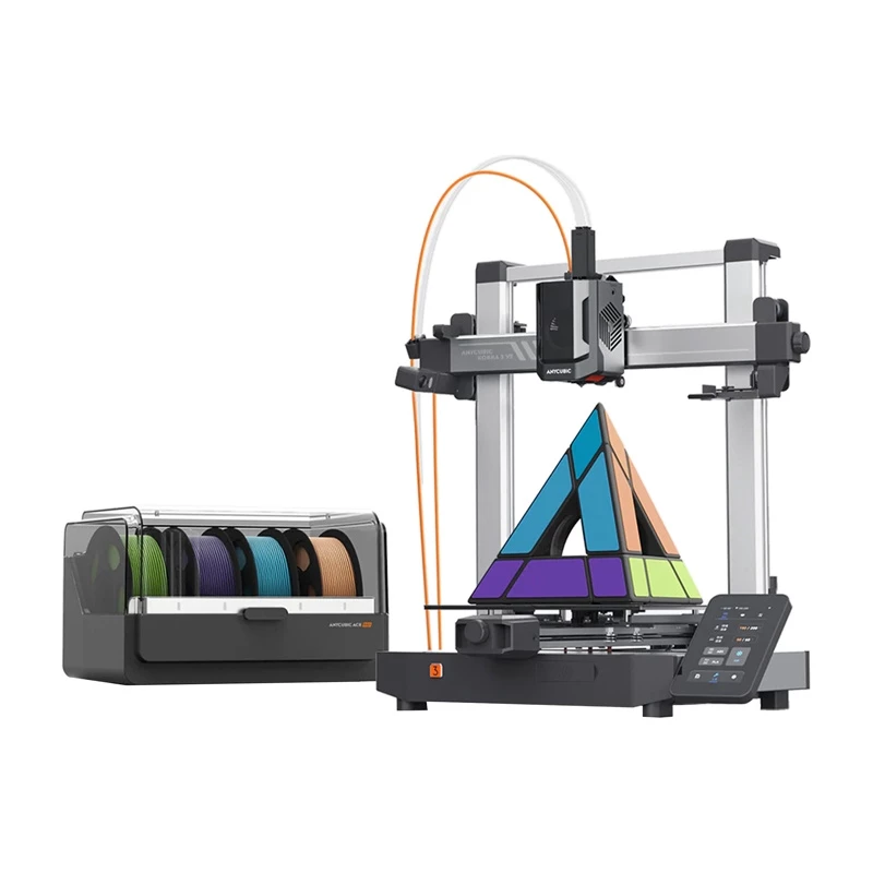 3D tlačiareň AnyCubic Kobra 3 V2 Combo K3VC-IP-O — stavebný objem 300×300×350 mm