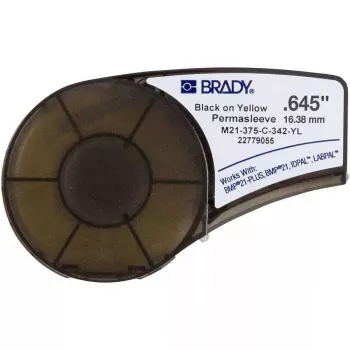 Nepriľnavá etiketa do tlačiarne Brady M21-375-C-342-YL, polyolefín, žltá, 1,64 cm x 2,1 m