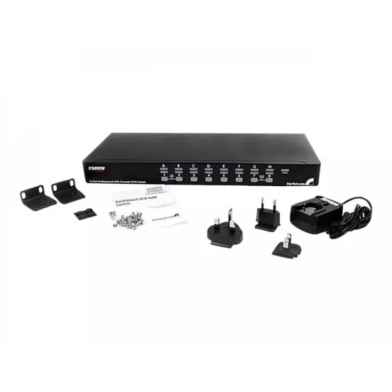 StarTech.com 16-portový 1HE rackový USB KVM prepínač s OSD (SV1631DUSBU)