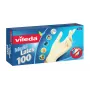 Jednorazové latexové rukavice VILEDA Multi Latex 100, béžová, veľkosť S/M, 100 ks
