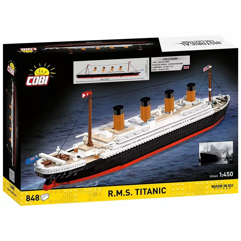 Stavebnica Cobi R.M.S. Titanic modelová stavebnica, 848 dielov, zberateľský model lode