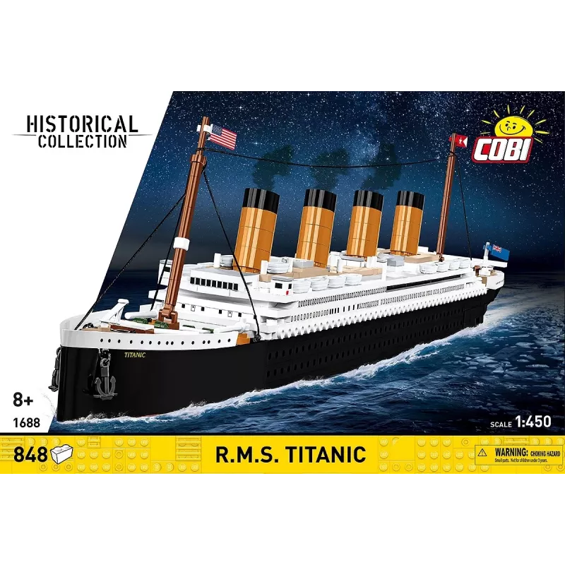 Stavebnica Cobi R.M.S. Titanic modelová stavebnica, 848 dielov, zberateľský model lode
