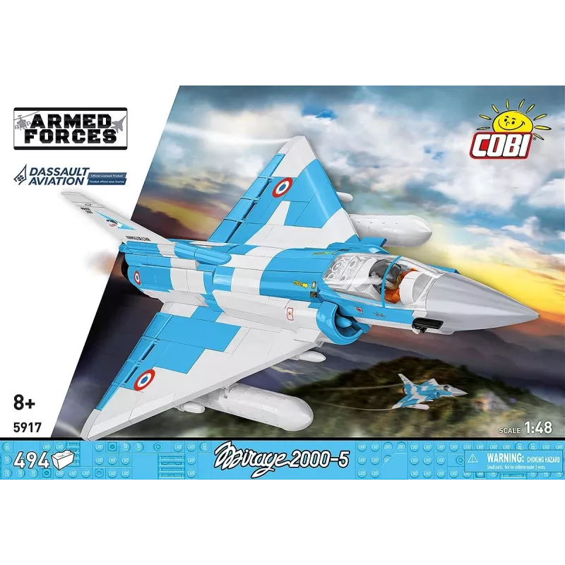 Cobi Mirage 2000-5F Brick Model Kit, Armed Forces Series, 495 dielov, mierka 1:48