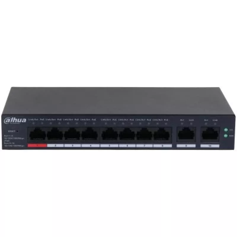 Switch DAHUA CS4010-8GT-110 PoE 10-portový, 8 PoE portov