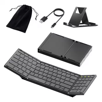 Bezdrôtová Bluetooth full-size klávesnica Inateck N0135 čierna — QWERTZ, nožnicové spínače